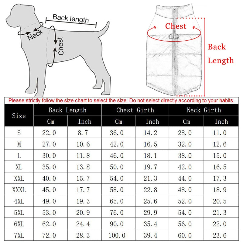 Doudoune Imperméable pour chiens