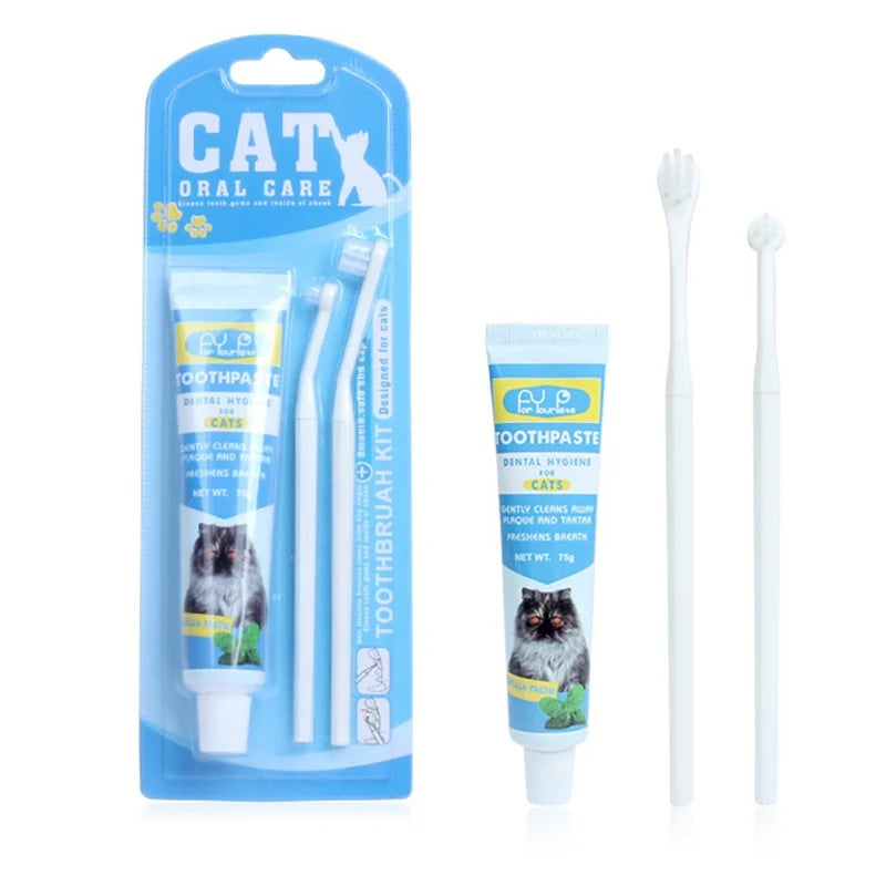 Kit de Brosse à Dents et Dentifrice pour Chiens et Chats