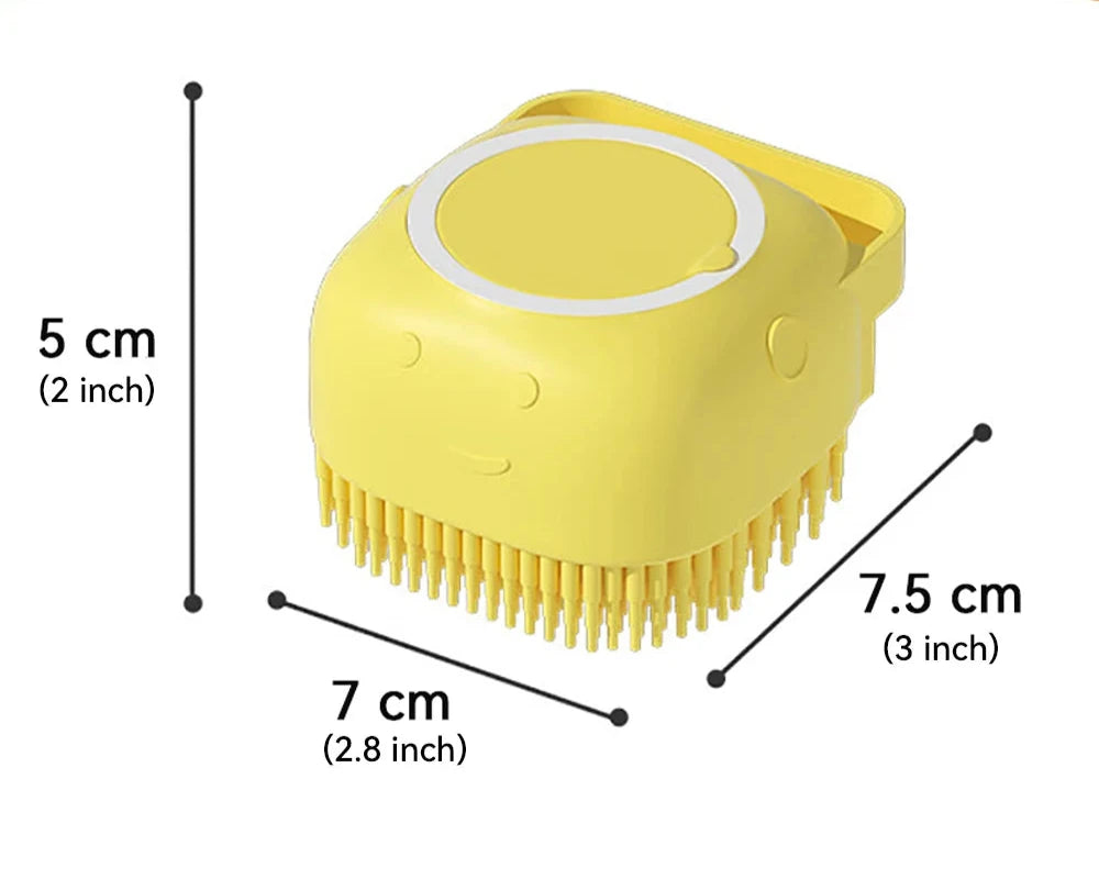 Brosse de Bain et massage avec Distributeur de Shampoing